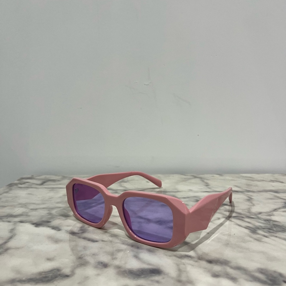 Aldo Pink Sunglasses with Purple Lenses